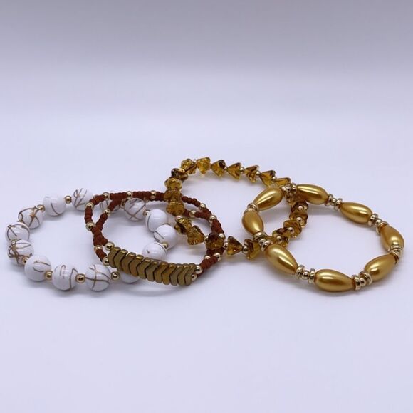 NWT Wool + Pepper Co. Fall Bracelet Stack (4) - Picture 4 of 5